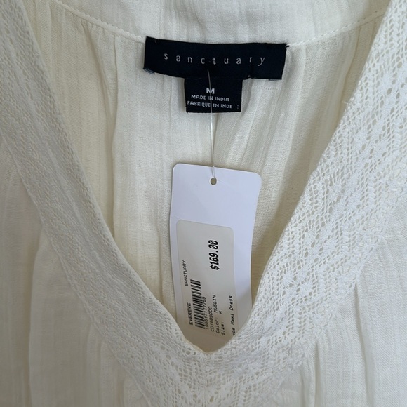 Sanctuary Lace Maxi Dress in Muslin Cream nwt size m - Picture 4 of 8